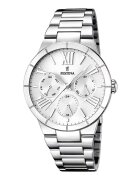 Festina Мултифункционален часовник от неръждаема стомана Сребрист