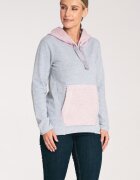 Figl Дамски суичър розов/сив - Сив/Розово