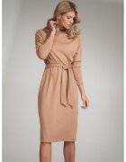 Figl Midi рокля бежово - вискоза