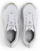 Fila Полускосени спортни обувки от еко кожа Бял/Бледо розово
