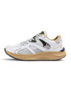 Fila Скосени мрежести спортни обувки Neon с кожа - Мръснобял/Сребрист