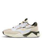 Fila Скосени спортни обувки Recade с мрежести зони - Бял/Жълт/Тъмно каки/Светло бежово