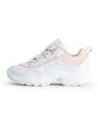 Fila Спортни обувки от еко кожа с текстил - Бял/Праскова