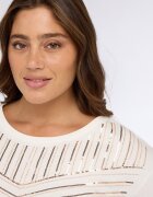 Fiorella Rubino Блуза с пайети Мръснобял