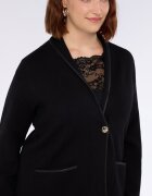 Fiorella Rubino Палто с цип и странични джобове Черен