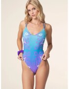 fk Abstract Pattened Swimsuit - Многоцветен