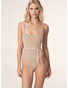 fk Swimsuit With Criss-crissed Back Details - Златист