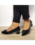 FORMAZIONE Елегантни дамски обувки 2316 Black Velvet - Черно кадифе