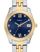 Fossil Часовник от неръждаема стомана с двуцветен дизайн Сребрист/Златист