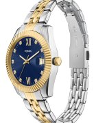 Fossil Часовник от неръждаема стомана с двуцветен дизайн Сребрист/Златист