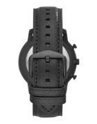 Fossil Часовник с кожена каишка и хронометър