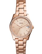 Fossil Часовник с циркони Розово-златист
