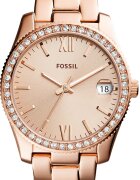 Fossil Часовник с циркони Розово-златист