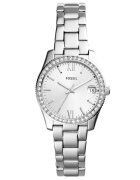 Fossil Часовник с циркони Сребрист