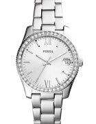 Fossil Часовник с циркони Сребрист
