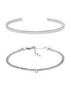 Fossil Emporio Armani - Гривни от неръждаема стомана - 2 броя