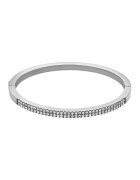 Fossil Гривна от неръждаема стоамна с кристал Pavé