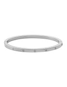 Fossil Гривна от неръждаема стомана с кристали