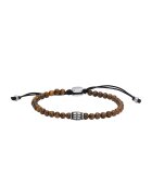 Fossil Гривна с мъниста Тигрово око