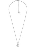 Fossil Колие от неръждаема стомана със седеф и циркони