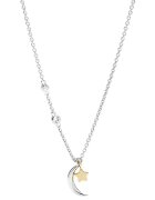 Fossil Колие от стерлингово сребро с циркони