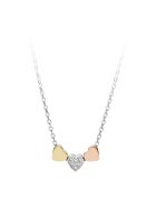 Fossil Колие със сърцевидни висулки