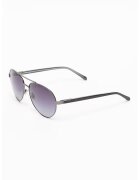 Fossil Слънчеви очила Aviator с метални рамки - Сребрист