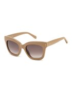 Fossil Слънчеви очила Cat-Eye с градиента - Бежов