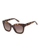 Fossil Слънчеви очила Cat-Eye с градиента - Кафяв