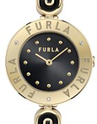 Furla Часовник от неръждаема стомана с кристали Златист