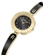 Furla Часовник от неръждаема стомана с кристали Златист