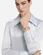 Furla Часовник с кожена каишка и релефен циферблат