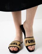 Furla Чехли Brezza от кожа и еко кожа Черен/Светло бежово