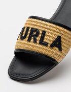 Furla Чехли Brezza от кожа и еко кожа Черен/Светло бежово