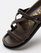 Furla Чехли Solea от кожа и велур Земен