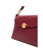 Furla Дамска чанта Ciliegia D Sfera Soft Mini естествена кожа червена малки размери