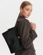 Furla Дамска чанта - естествена кожа - черна - One Size INTL