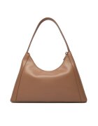 Furla Дамска чанта Toffee Diamante S - естествена кожа - цвят Toffee