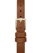 Furla Иноксов часовник с кожена каишка