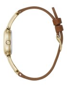 Furla Иноксов часовник с кожена каишка