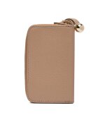 Furla Калъф за ключове за жени - Greige - естествена кожа