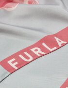 Furla Копринен флорален шал Lea Мръснобял/Розово