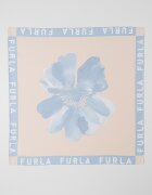 Furla Копринен флорален шал Lea Пастелносин/Праскова