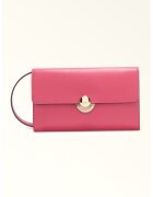 Furla Кожен клъч Sfera с отделяща се презрамка - Фуксия