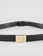 Furla Кожен колан с лого на токата