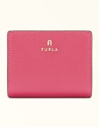 Furla Кожен портфейл Camelia с метално лого Фуксия