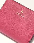 Furla Кожен портфейл Camelia с метално лого Фуксия
