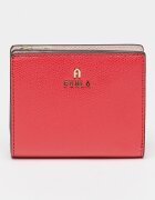 Furla Кожен портфейл Camelia с метално лого Корал/Светло червено