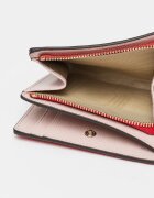 Furla Кожен портфейл Camelia с метално лого Корал/Светло червено