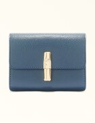 Furla Кожен портфейл с Iride двойно прегъване Прашно синьо